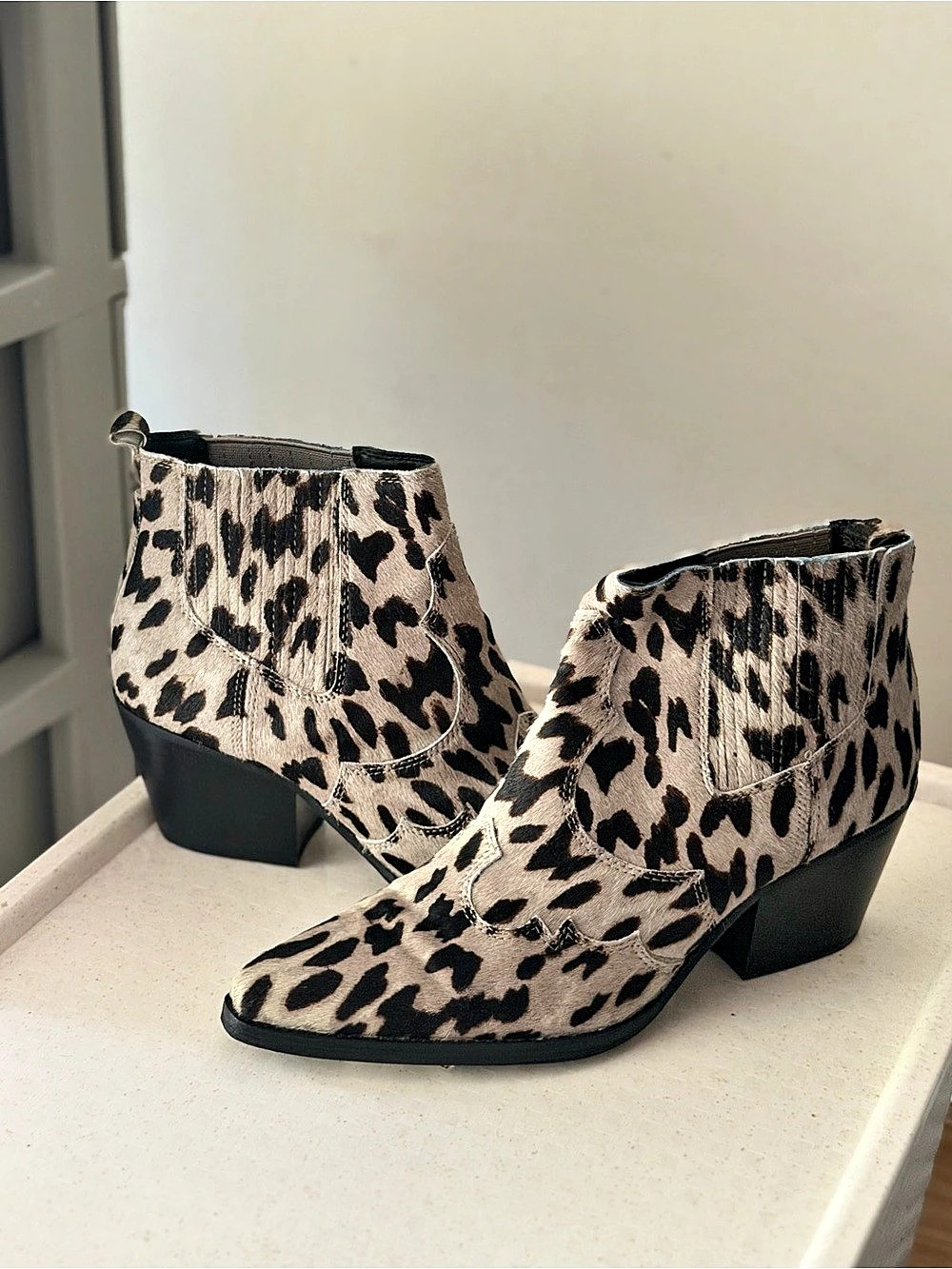 Sam Edelman Women's Leopard Print Ankle Boots